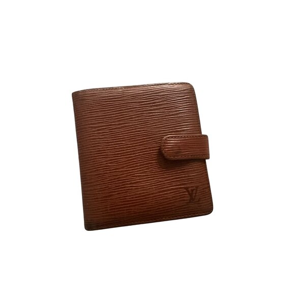 LOUIS VUITTON Womens Brown Epi Leather Snap Wallet - Picture 2 of 9